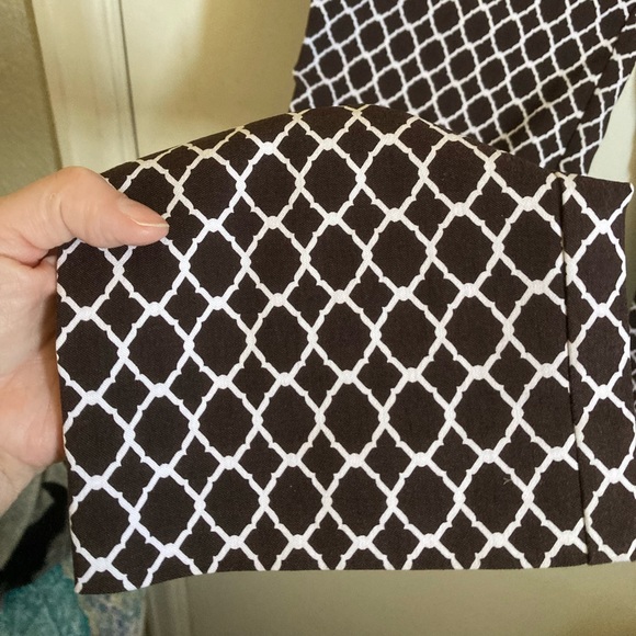 🪻Charter Club Pant Shop Classic Fit Brown & White Patterned Pants A - Picture 6 of 8